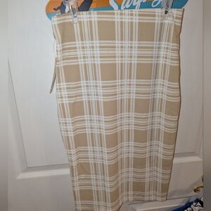 Nwt Brandy blu plaid skirt sz s